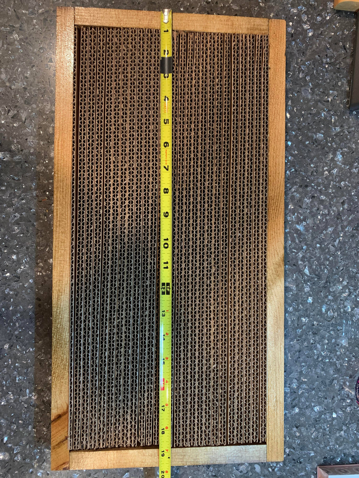 Wide Handmade Wooden Cat Scratcher